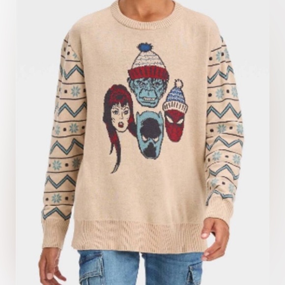 Disney 100 Marvel Superheroes Kids Unisex Boys Ugly Sweater - Picture 14 of 14